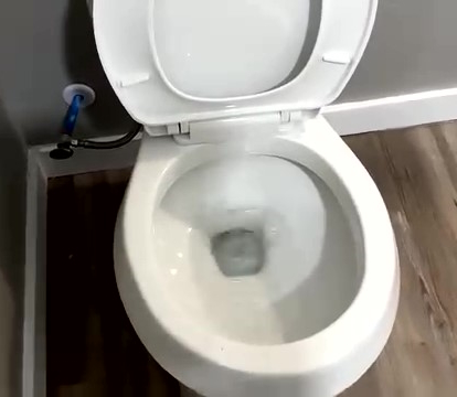 Toilet water bubbling and gurgling during a residential home inspection